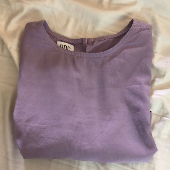 BDG lilac tie front tshirt - Picture 2 of 3